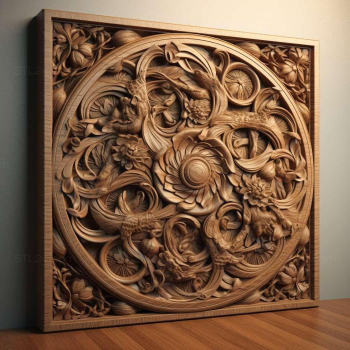 Patterns and decorations (st multi 4, PATTERN_2144) 3D models for cnc